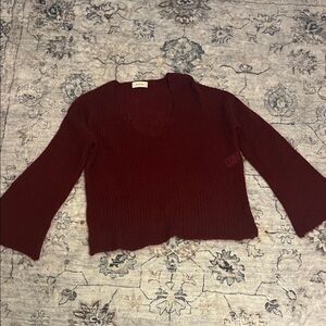 3/$25🎃Elegant Burgundy Knit Blouse
